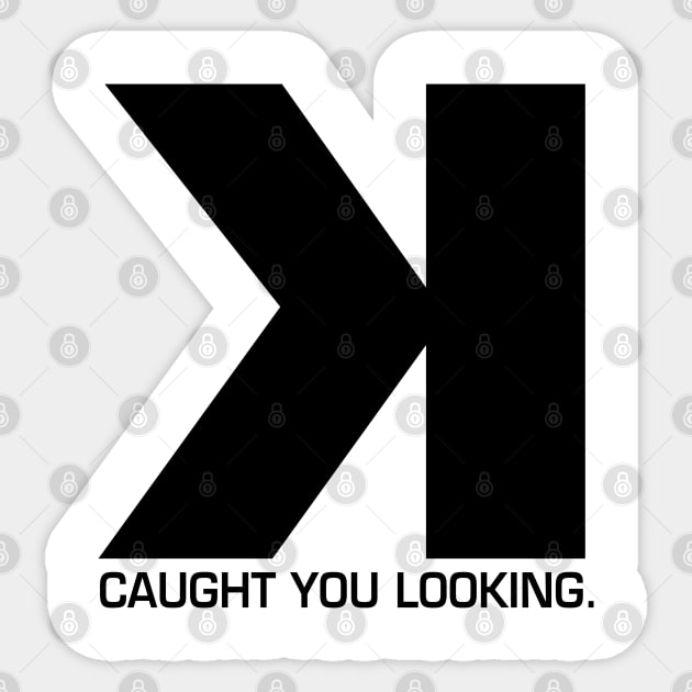 Baseball Backwards K Strikeout Score Keeper Funny Sticker by TeeCreations